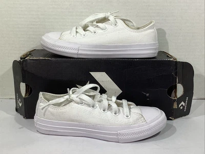 Zapatillas Converse Juveniles Talla 12 EU 29 Blanco Monocromo Lona CT AS OX AJ-976 Foto 1 de 4