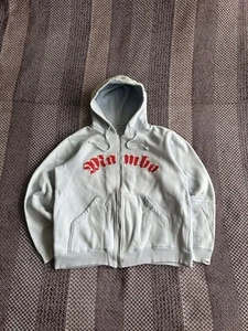 Mambo Vintage Zip Up Hoodie Faded & Thrashed Y2K Rare Streetwear Big Logo Size M - Picture 1 of 14
