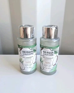 Lot Of 2 RE-Fresh Scalp Care Anti-Dandruff Shampoo Coconut Soothe 13.5 oz - Picture 1 of 2