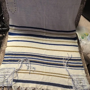 HolyLandMarket Herren Messianisches Tuch / Tallit - The Messiah Tallit Royalblau / - Bild 1 von 5