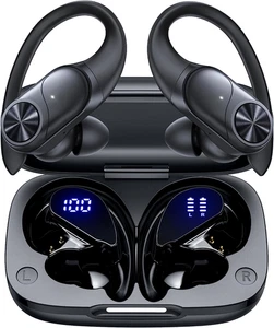 Pocbuds Wireless Earbuds mit 80H Spielzeit, tiefer Bass, IPX7 wasserdicht - Bild 1 von 7