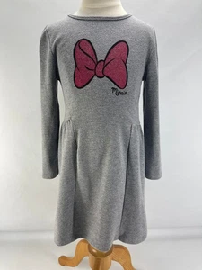 Mädchen Minnie Mouse Langarm Kleid Winter Gr. 122 von Disney C&A in Grau - Bild 1 von 19