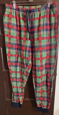 Pantalones de pijama Dearfoams para mujer M acogedores cómodos a cuadros salón - ambiente navideño Foto 1 de 4