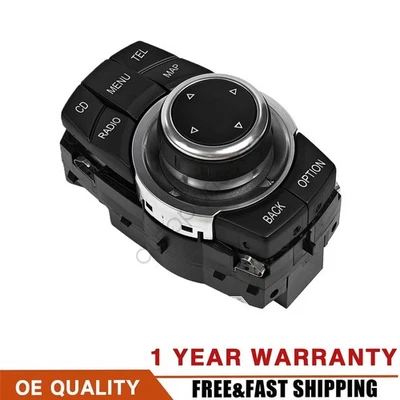 2009-2013 BMW E60 E90 E70 Center Console MENU RADIO INFO GPS SWITCH 9334611 Foto 1 de 4