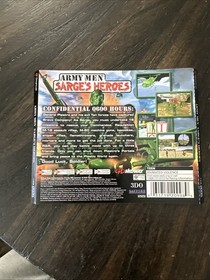 Sega Dreamcast Back Cover Art Only Army Men Sarges Heroes 