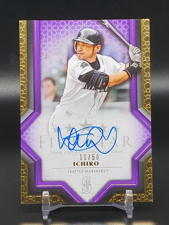 2023 Topps Five Star Ichiro Purple Auto /50 Seattle Mariners FSA-ICH - Image 1 of 2