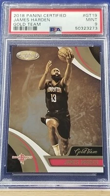 James Harden - 2019 Panini Certified Gold Team  PSA 9 - Image 1 of 2