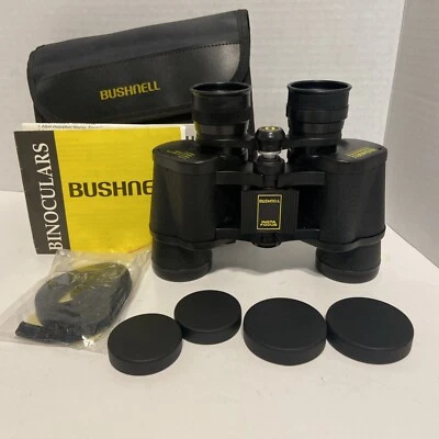 Bushnell 7x35 Insta-Focus Wide Angle Binoculars w/ Case, Caps, Strap & Manual - Image 1 of 4