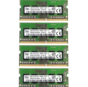 New Hynix 16GB (4X4GB) DDR4 2666MHz PC4-21300 SODIMM Memory Ram HMA851S6CJR6N-VK - Picture 1 of 6
