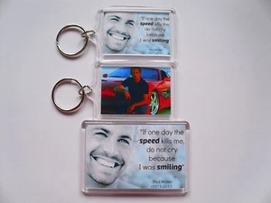 Llavero o imán nevera Paul Walker Tribute Fast & Furious #3 = idea de regalo ideal - Imagen 1 de 3