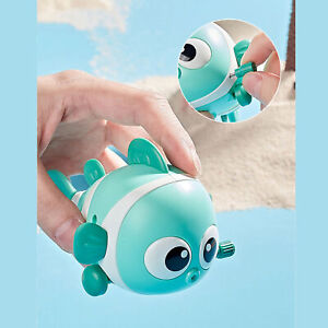 (Green)Baby Clockwork Toy Cute Fish Wind-up Toy Attractive Educational Toy For