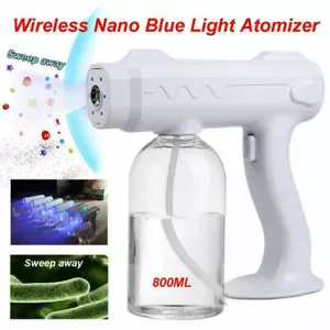 Spray Gun Portable Blue Light Nano Steam Sprayer Fogging Disinfection home room - Picture 1 of 7