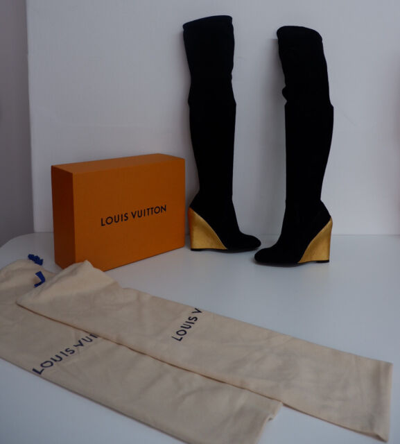 original V's new Louis Vuitton super long boots Botas De Tacón Alto Martin  Mujer Todo Combinado Moda Lujo 100 % Auténtico origi