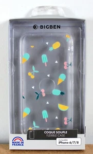 Coque souple de téléphone Les pêches Iphone 6/7/8 Bigben Made in France - Picture 1 of 2