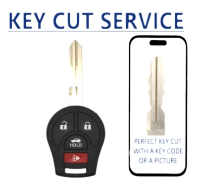 Key Cut + Remote Key For NISSAN 2003-2019  CWTWB1U751 (46) Chip Top Quality - Image 1 of 4