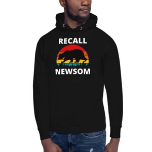 Best Men's Hoodie Gavin Newsom recall special election 2021 sunset design - Picture 1 of 5