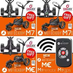 NEW 2025 MOTOCADDY REMOTE CONTROL ELECTRIC GOLF TROLLEY RANGE - ME, M7 & M7 GPS - Picture 1 of 16