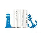 Metal Bookends Lighthouse and anchor sea theme nursery // beach house // mode...