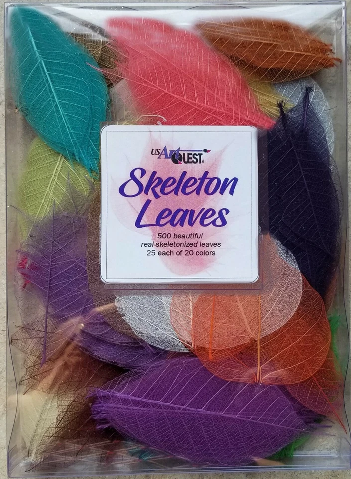 Las hojas de esqueleto 'originales' de USArtQuest - 500 hermosas naturales 20 colores Foto 1 de 1