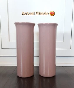 (2) HAEGER 11,5" Mauve Säulenvasen 8702 Art Deco Modernist Keramik Pottery - Bild 1 von 12