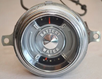 1956 Pontiac Battery Charging & Water Coolant Temperature Instrument Dash Gauge - Image 1 of 4