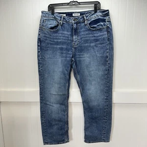 Vigoss Jeans Womens 18 Marley Straight Blue Distressed Stretch Denim Medium Wash - Picture 1 of 14