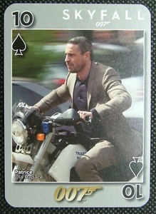 1 x Playing card James Bond 007 Skyfall Ola Rapace 10 Spades