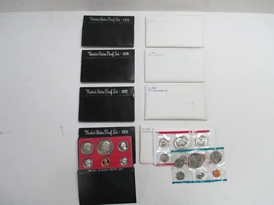Proof & Mint Sets (1975, 1976, 1977, 1978) 8 Items. - Image 1 of 4
