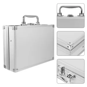 Caja de herramientas Estuche de transporte de aluminio Almacenamiento Dinero Maletín - Imagen 1 de 12
