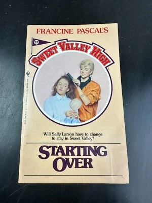 VTG Collectible Sweet Valley High Ser. Starting Over Francine Pascal 1986 Foto 1 de 4