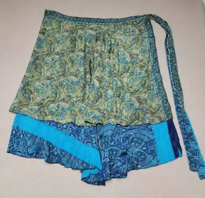 Falda envolvente IRIS IMPRESSIONS GRANDE mezcla de seda multicolor cachemira reversible - Imagen 1 de 6
