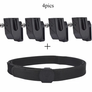 IPSC USPSA High Speed Schießgurt + 4x CR Geschwindigkeitspistole Magazin Etui Universal - Bild 1 von 12