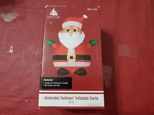 Enchanted Forest Inflatable Santa Indoor Tabletop 22" Tall USB/Battery Christmas - Picture 1 of 4