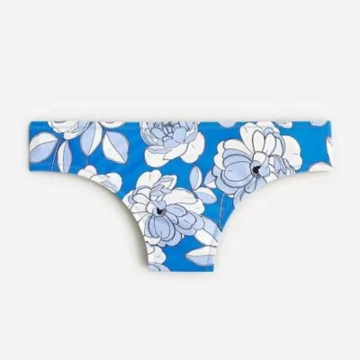 NEW J.Crew Hipster Full-Coverage Bikini Bottom in Blue Peony Size XXL - Image 1 of 4