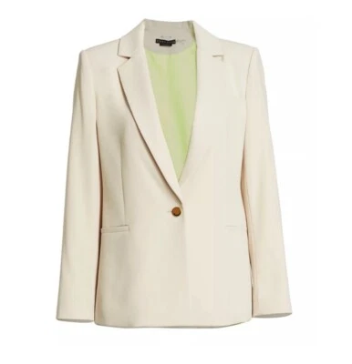 $395 Alice + Olivia Single Breasted Bergen Blazer in Taupe / Cream Sz XL NWT - Image 1 of 4