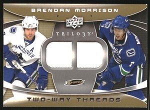 2008-09 Upper Deck Trilogy Two-Way Threads #2WBM Brendan Morrison Jersey