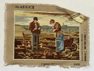 Vintage Needlepoint Finished Margot Creations de Paris "L'ANGELUS" #2105 France - Picture 1 of 12