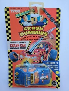 Crash Dummies 1991 Tyco Student Driver Dummy Pullback Crash Car & Bumper - Picture 1 of 2