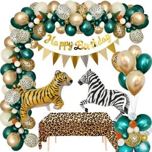Jungle Safari Birthday Decor Balloon Arch Kit Baby Shower Party Balloons Garland