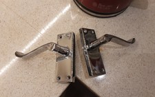 Door Handles Victorian Scroll Internal Polished Chrome Door Handle 1-16 Pairs