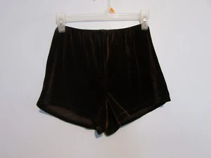 Leos Girls Brown Velour Dance Shorts Size XL EUC!!! - Picture 1 of 2