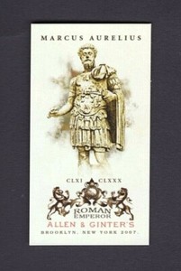 Marcus Aurelius 2007 Allen & Ginter Roman Emperors Mini Card