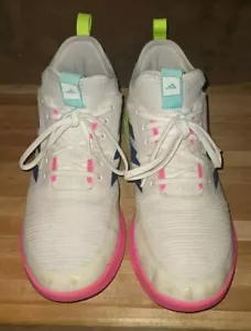 Adidas Crazyflight Mid White Womens Purple/Pink/Green/Blue HP3337 Woman Sz #11.5 - Picture 1 of 8