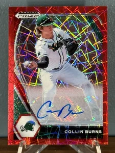 Collin Burns 2021 Prizm Draft Picks láser rojo automático #PDP167 Tulane Green Wave - Imagen 1 de 2