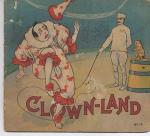 Vintage 1916 CLOWN-LAND Booklet #14 Hodgman Stecher Circus - Picture 1 of 3
