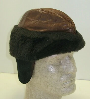 Винтажная шляпа кожи стриженный мех уха клапаны б/у большой мужчин United шляпы крышка Mill - Изображение 1 из 4