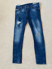 Mens Diesel Dark Blue Tepphar Slim Carrot Stretch Jeans Size W30-L32