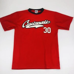 Vintage Ken Griffey Jr Cincinnati Reds Mesh T-Shirt Trikot Large. - Bild 1 von 9
