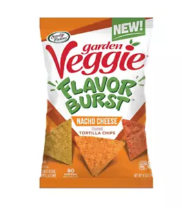 Sensible Portions Garden Veggie Flavor Burst Tortilla Chips Nacho 6 Oz - Picture 1 of 3