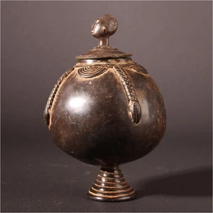 13606 Akan Bronze Container Lost Form - Picture 1 of 7